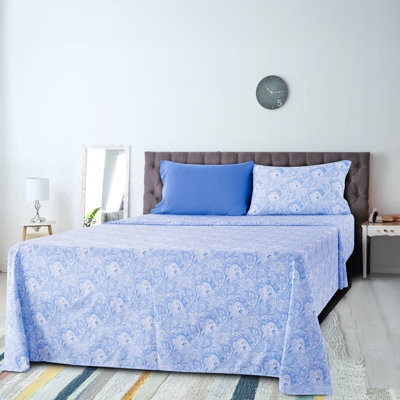 LuxDecorCollection Vosgan Paisley Microfiber Sheet Set