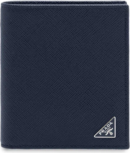 prada logo plaque wallet