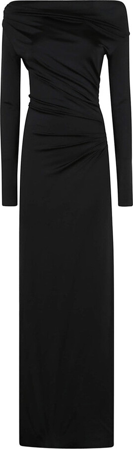 Victoria Beckham Off-Shoulder Draped Gown