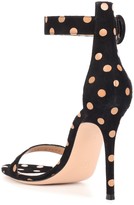 Thumbnail for your product : Gianvito Rossi Portofino 105 polka-dot suede sandals