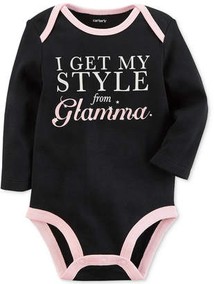 Carter's Style From Glamma Cotton Bodysuit, Baby Girls (0-24 months)