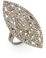Thumbnail for your product : Marquis 2.85 TCW Champagne Diamond & Sterling Silver Ring
