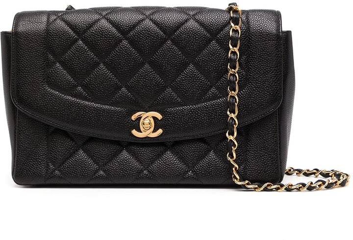 Chanel Pre Owned 1998 medium Diana shoulder bag - ShopStyle