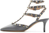 Thumbnail for your product : Valentino Rockstud Leather Kitten Heel Pumps