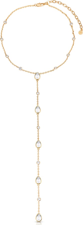 Ettika Marquise Crystal Lariat Necklace