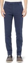 Thumbnail for your product : Gant Navy Slim-Fit Cotton-Blend Suit Trousers