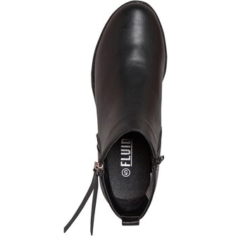 Fluid Womens Zip Ankle Boots Black