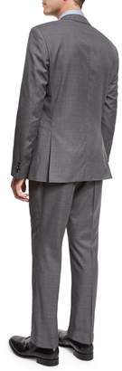BOSS Fresco Wool Two-Piece Travel Suit, Gray