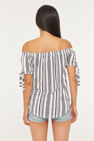 Thumbnail for your product : Ardene Striped Soft Off Shoulder Top