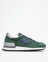 Thumbnail for your product : New Balance 990 in Green