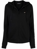 Thumbnail for your product : Emporio Armani Logo-Print Sleeve Hoodie