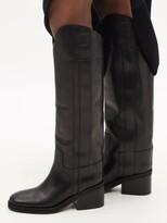 Thumbnail for your product : Jimmy Choo Tonya Leather Knee-high Boots - Black