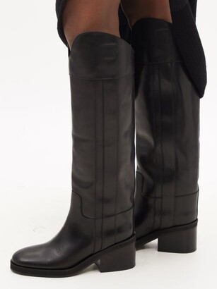 Jimmy Choo Tonya Leather Knee-high Boots - Black