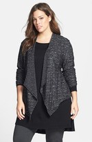 Thumbnail for your product : Eileen Fisher Drape Front Shaped Jacket (Plus Size)