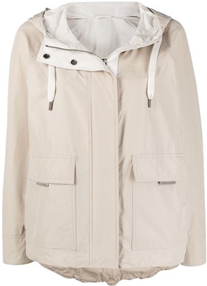 Brunello Cucinelli Flap-Pocket Hooded Jacket