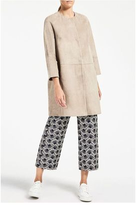 Max Mara Duster Leather Suede