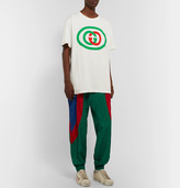 Thumbnail for your product : Gucci Oversized Logo-Print Cotton-Jersey T-Shirt