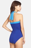 Thumbnail for your product : Tommy Bahama Colorblock Halter One-Piece Swimsuit