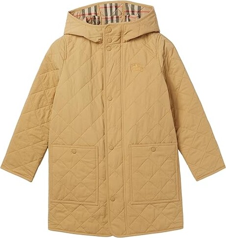 Burberry Children Harrison Quilted Jacket (big Kids) Girl's Coat Sand : 3 Years, Nylon/Polyamide