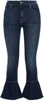 Thumbnail for your product : Mother Frayed High-rise Kick-flare Jeans