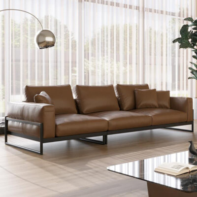 Ebern Designs Retro Industrial Living Sofa