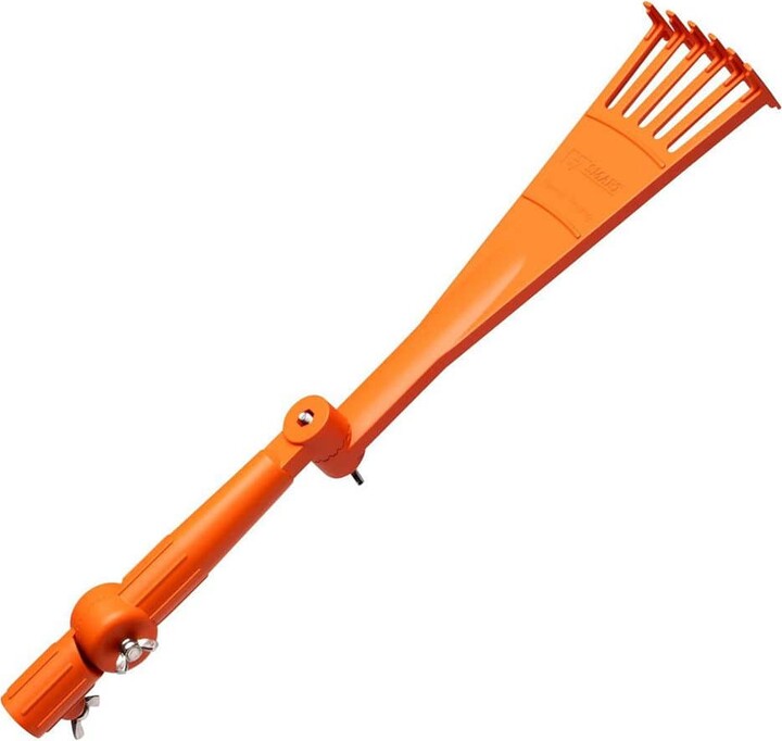 Misopily 10 in. Plastic Handle Plastic Gutter Rake Tool for Removing Leaves & Debris from Roofs, Gutters and Hard-to-Reach Areas