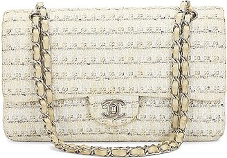 Gabrielle tweed crossbody bag Chanel White in Tweed - 25549252