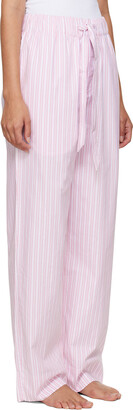 Tekla Pink Striped Pyjama Pants