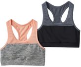 Thumbnail for your product : SO Girls 7-16 SO® 2-pk. Colorblock Microfiber Sports Bras