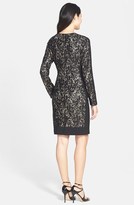 Thumbnail for your product : Maggy London Sequin Lace Long Sleeve Sheath Dress