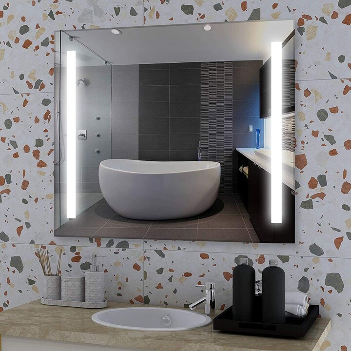 Vanity Art 36 Led Lighted Illuminated, Vanity Art Led Bathroom Mirror Medicine Cabinet With Rock Switch