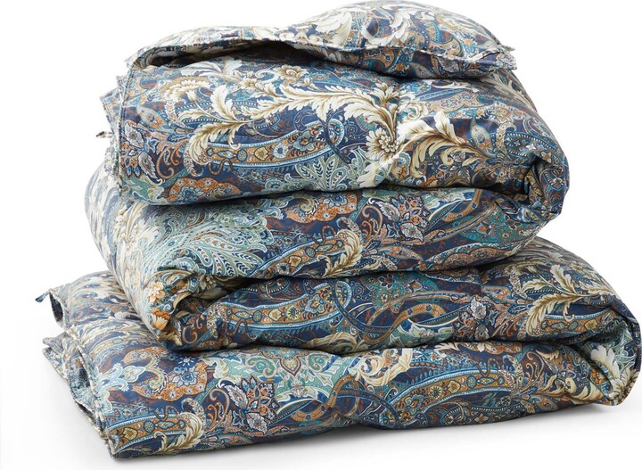 Unikome Vintage Paisley Goose Down Feather Comforter, Full/Queen