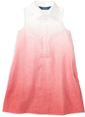 Ralph Lauren Childrenswear Girls' Dip Dye Dress - Little Kid
