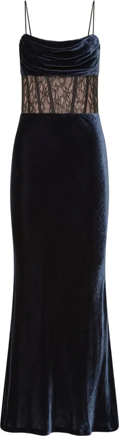 Rebecca Vallance Lace Panel Minerva Midi Dress