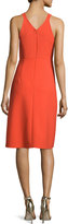 Thumbnail for your product : Halston Sleeveless V-Neck Sheath Dress, Grenadine
