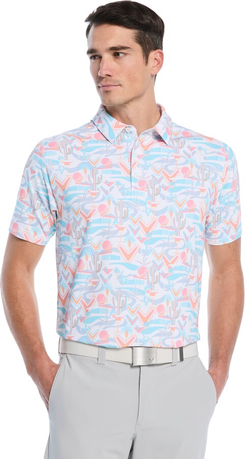 Callaway Men's Resort Conversational Print Golf Polo Shirt