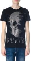 Thumbnail for your product : Philipp Plein Black "ghost-s" T-shirt With Embellished Skull And Logo