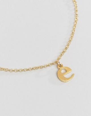 Dogeared Gold Plated 'E' Love Letter Bracelet