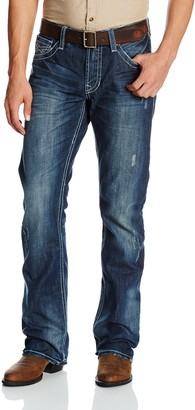 Stetson Men's Rocker Fit with Lower Rise and Slightly Fitted Thigh Jean
