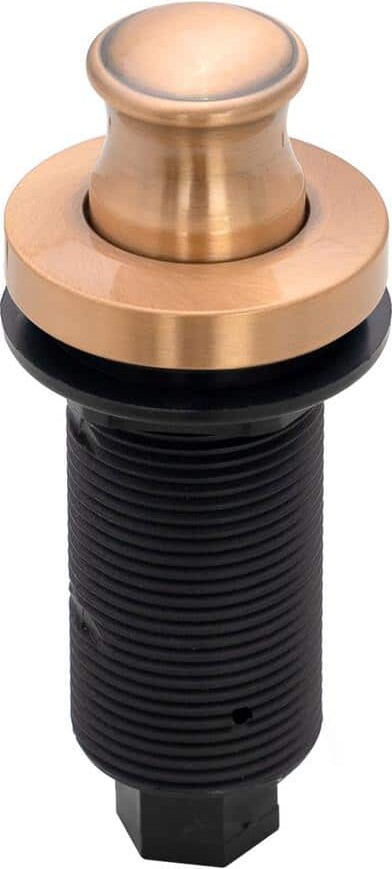 Akicon Garbage Disposal Air Switch with Air Hose - Solid Brass Button, Copper Air Switch with Long Button