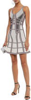 Thumbnail for your product : Herve Leger Fluted Pointelle-knit Mini Dress