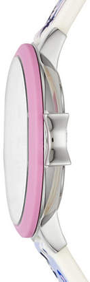 Kate Spade Park Row Palm and Florals Silicone Strap Watch