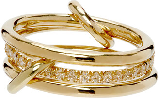 Spinelli Kilcollin Gold Diamond Sonny Three-Link Ring