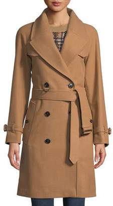 Burberry Cranston Wool-Blend Short Trench Coat