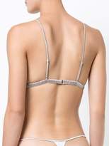 Thumbnail for your product : Fleur Du Mal Luxe triangle bra