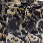 Thumbnail for your product : River Island Womens Plus Brown leopard velvet cargo trousers
