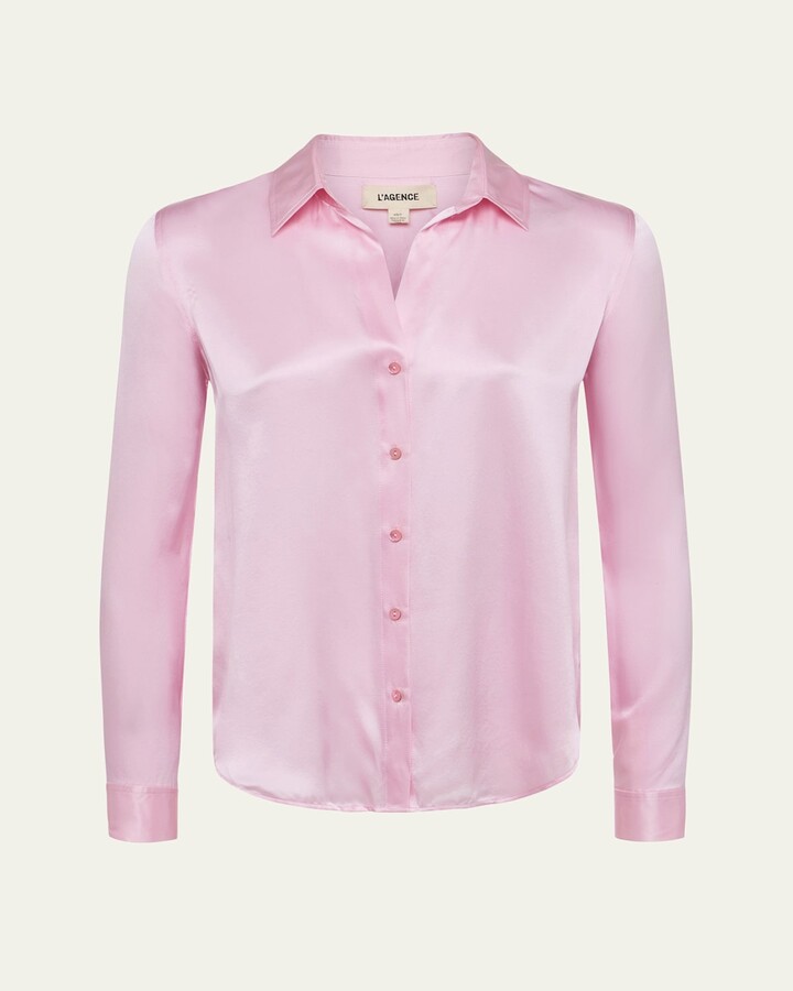 L'Agence Tyler Long-Sleeve Blouse
