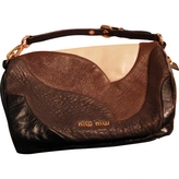 Thumbnail for your product : Miu Miu Brown Leather Clutch bag