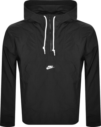 black nike pullover windbreaker