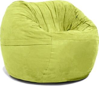 Jaxx Saxx 3 Foot Round Bean Bag With Removable Cover, Lime